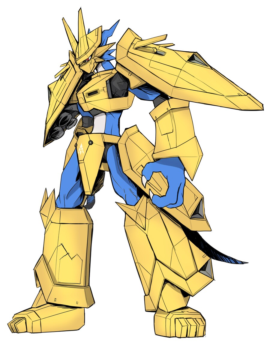 디지몬) 어쩌다 그린 브이몬 진화체들 팬아트 모음_2.png