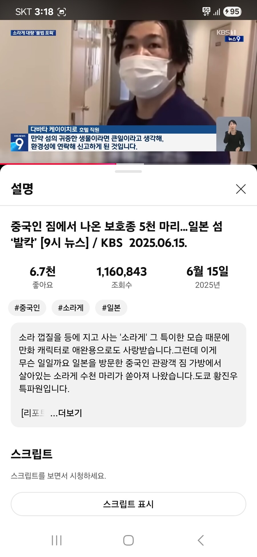 일본에 관광간 중국인 3명 소라게 5200마리 불법포획;_3.jpg