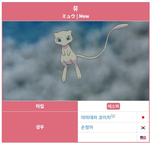 포켓몬스터)뮤 성우 분 보고 놀랐습니다._1.png