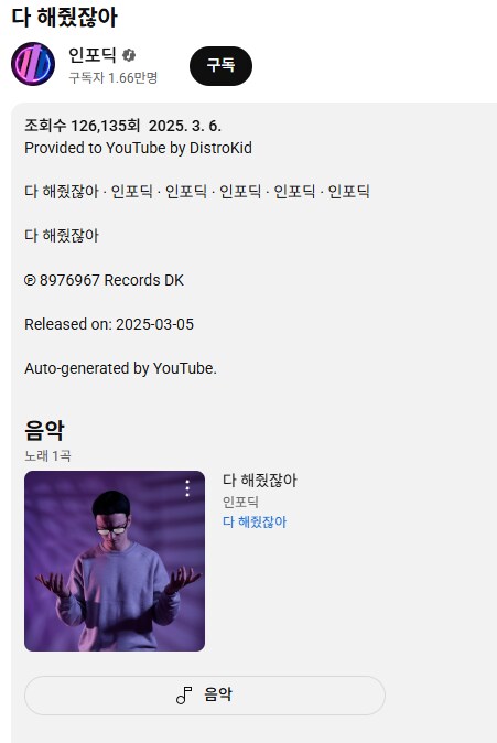 신창섭 유튜브 뮤직에도 등록이 된건가? ㅋㅋㅋㅋㅋㅋㅋㅋㅋ_2.png