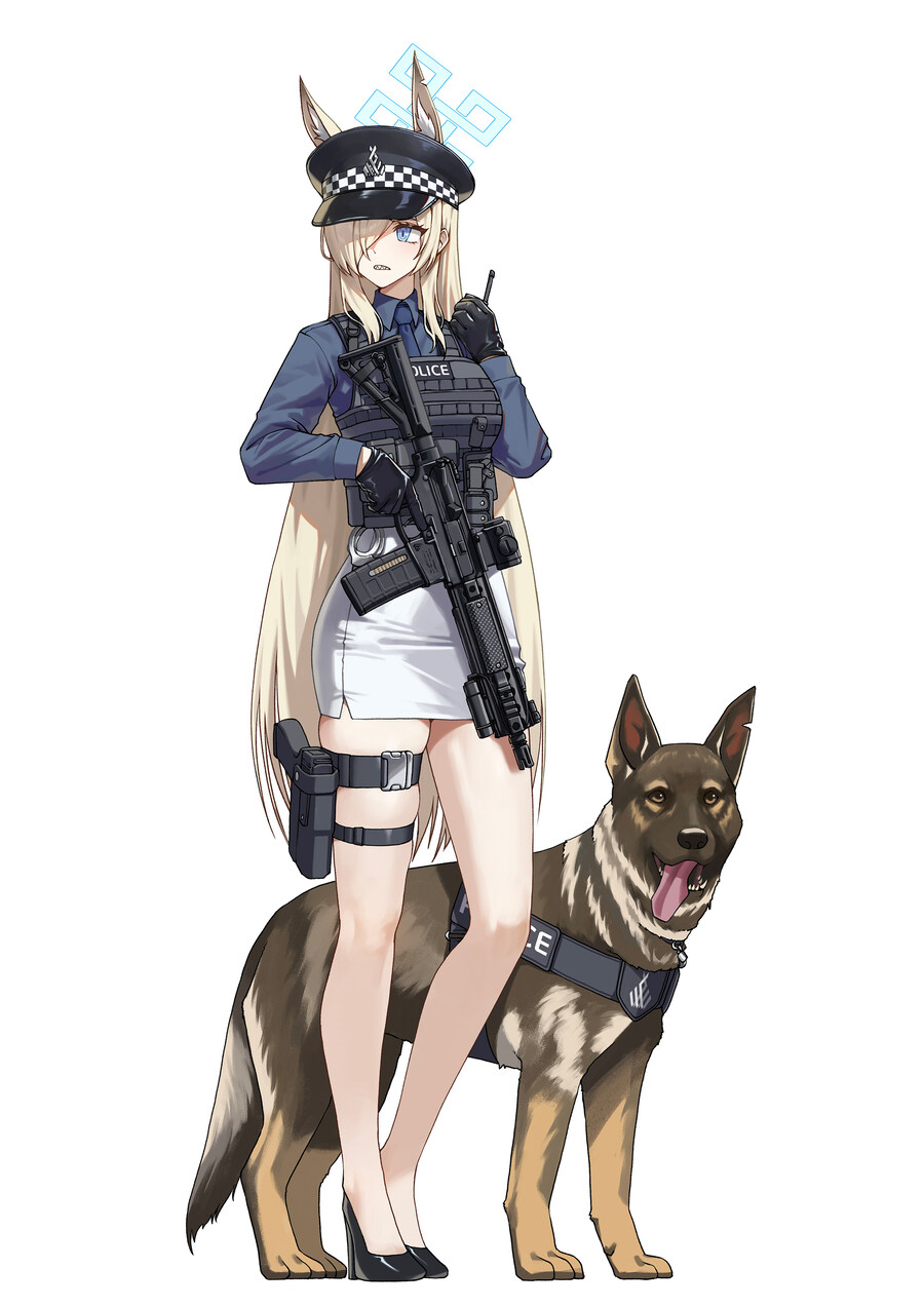 블루아카)강아지랑 노는 학생들 모음_1.jpg
