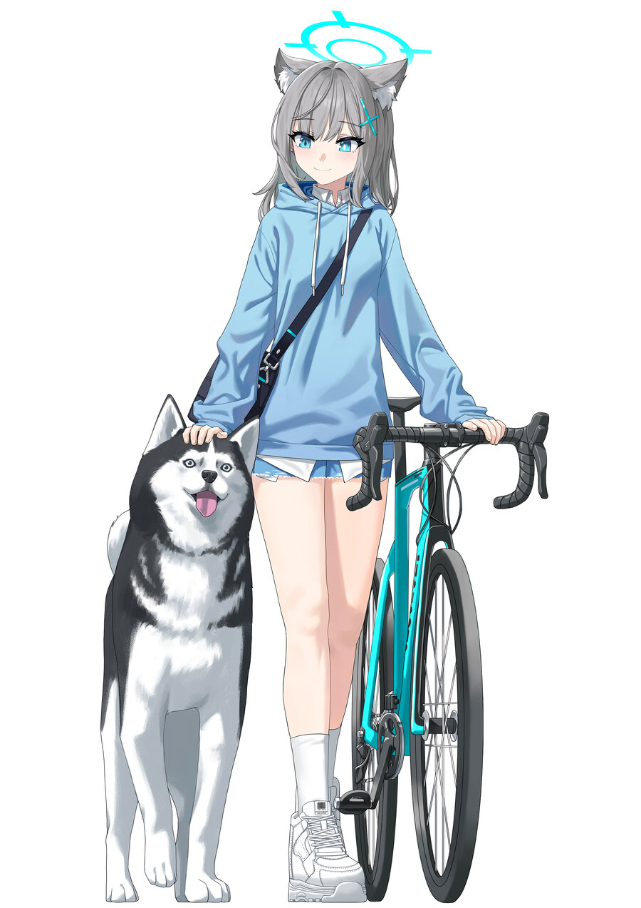 블루아카)강아지랑 노는 학생들 모음_4.jpg