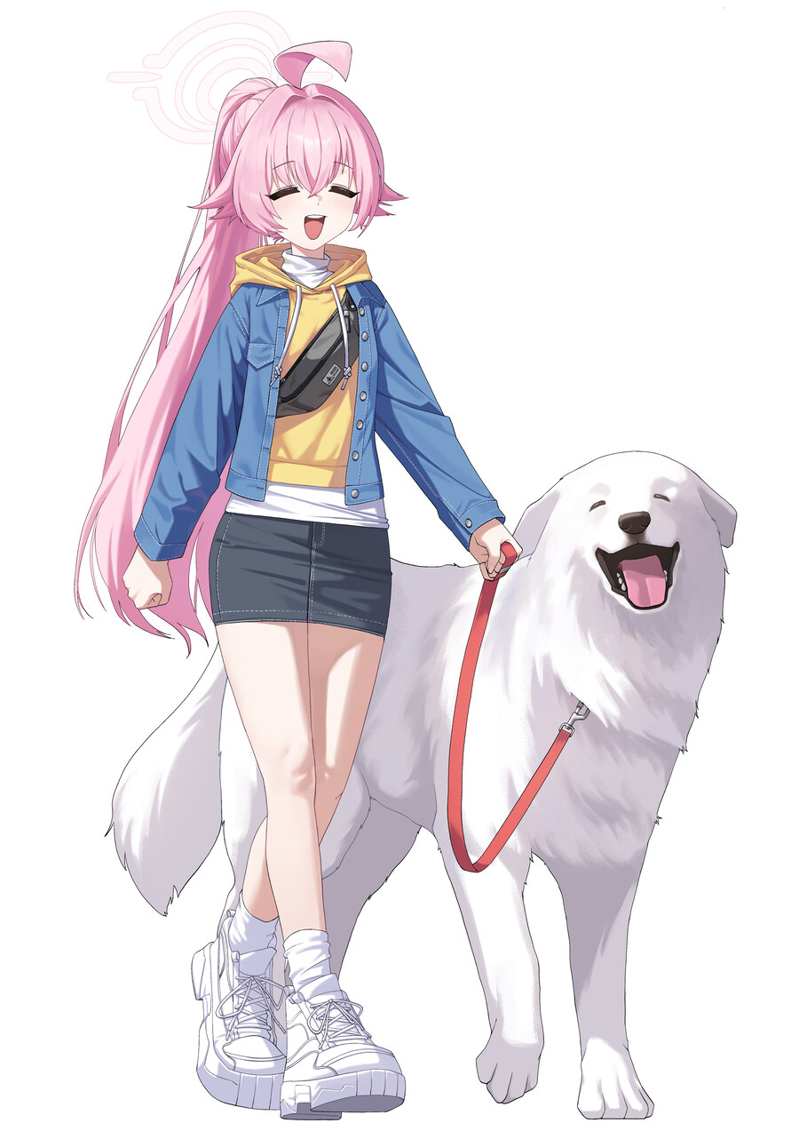 블루아카)강아지랑 노는 학생들 모음_20.jpg