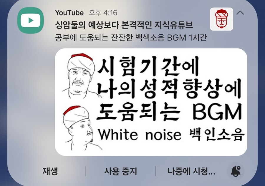 버튜버) "집중력 향상에 도움되는 백인소음"_1.jpg