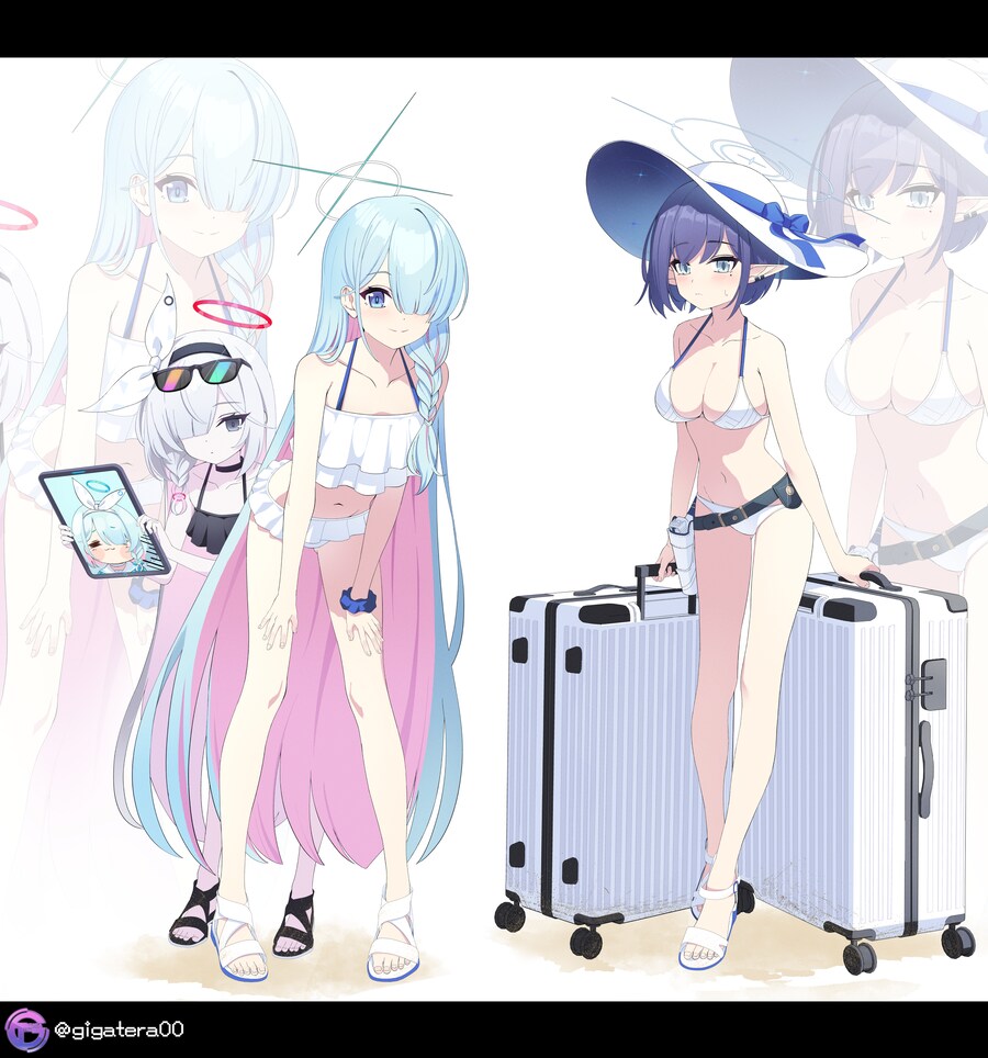 약후,블아)총학생회장 아오이 수영복 그렸습니다 !!_1.png