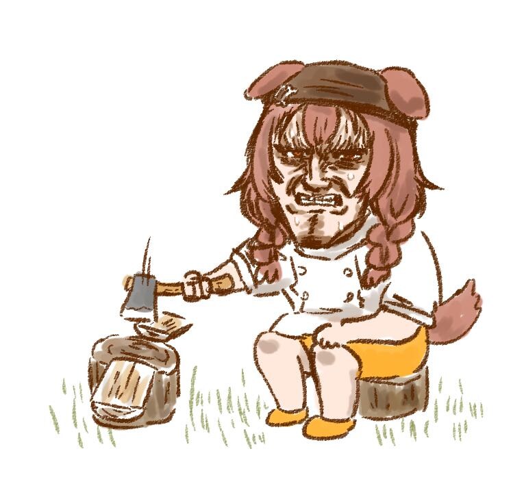 버튜버) 그저 장작을 패는 ㅋㅋㅋ 코로상 ㅋㅋ_1.jpg