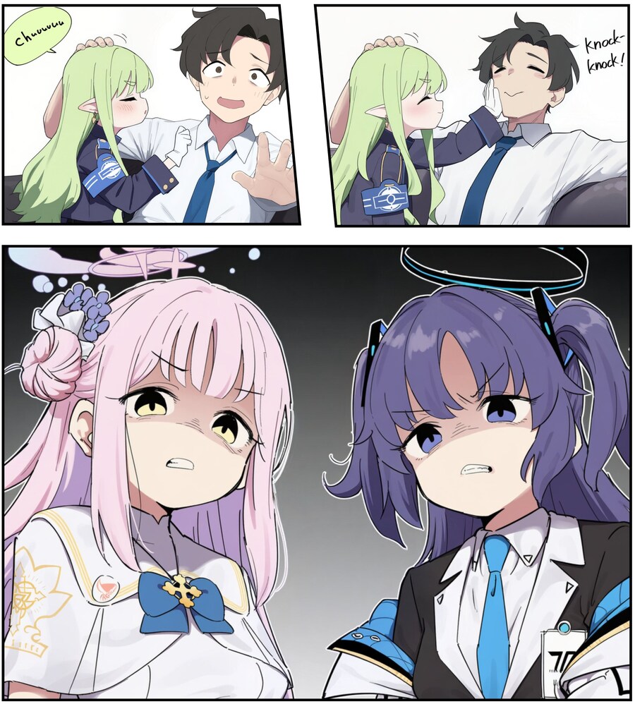 블루아카, ai) 히카리랑 놀아주는 선생과 질투하는 아이들 Manhwa_2.jpg