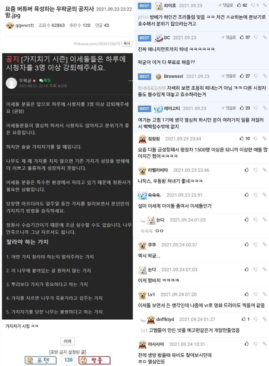 우왁굳 "이세돌은 1일 시청자 3명 강퇴해주세요"_4.jpg