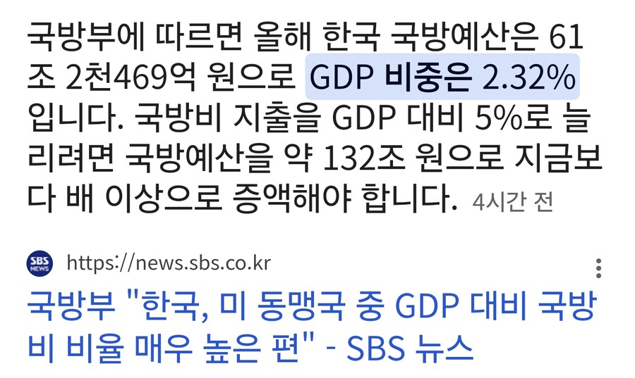 미국이 국방비 지출 비율을 5퍼센트로 늘리라는데_1.png