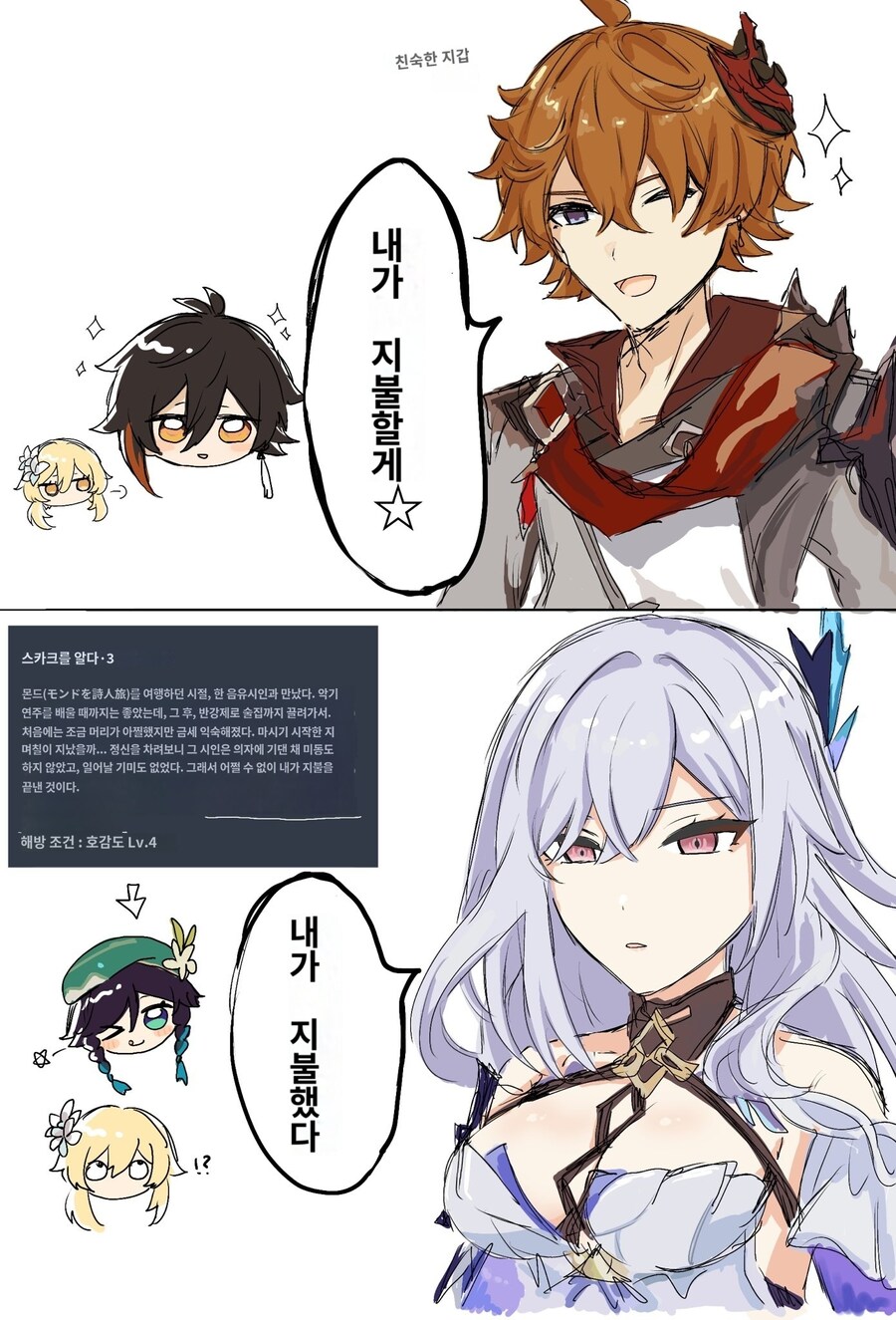 원신) 은근히 제자와 닮은 부분이 있는 스승님.manga_1.jpg