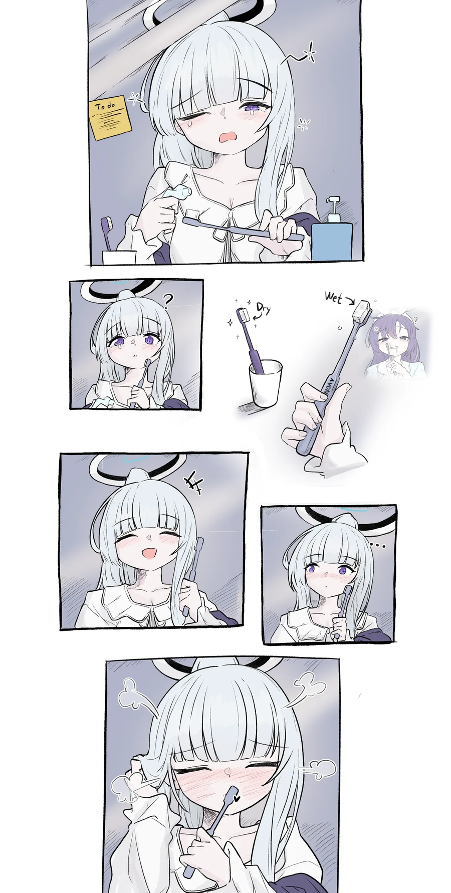 블루아카) 간접키스네요, 유우카짱_2.webp