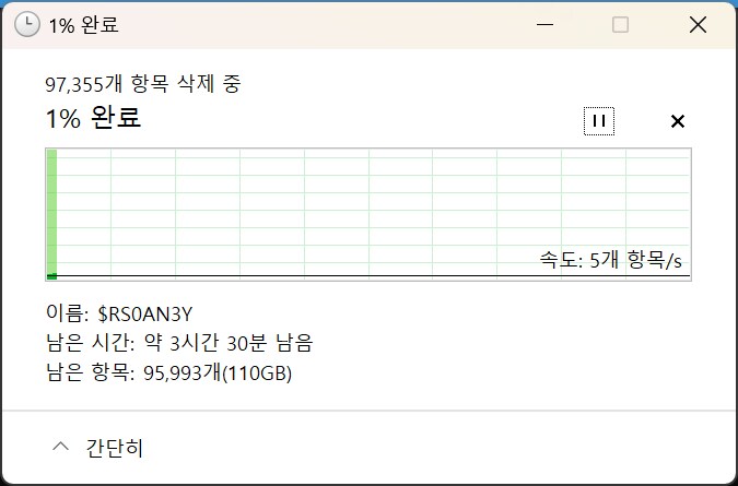 ㅅㅂ 휴지통이 110기가나 차지하고 있었네_1.png