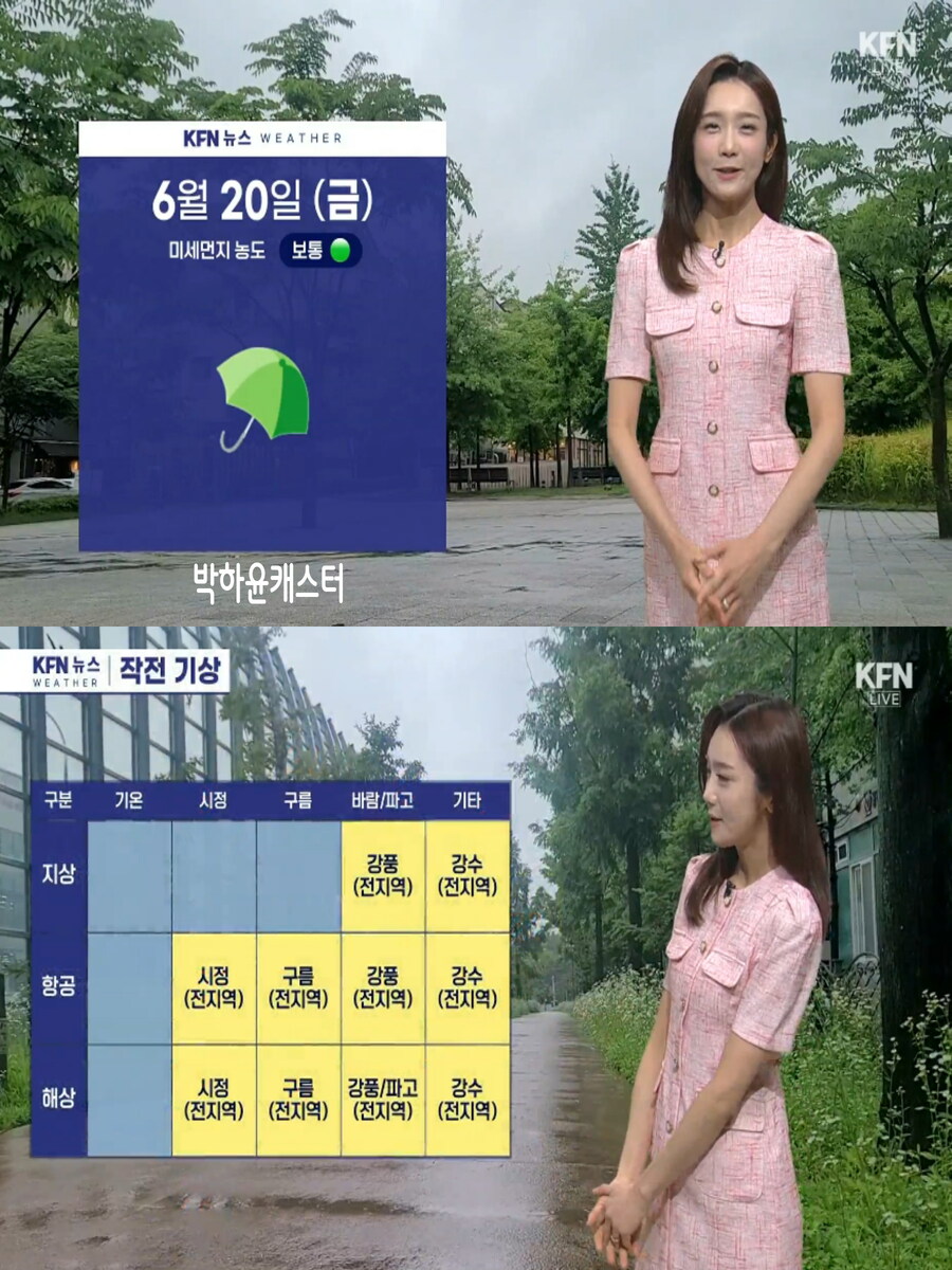 주말, 미세먼지 보통(오후 정체전선 남하로 많은 비, 산사태 주의단계)_1.jpg