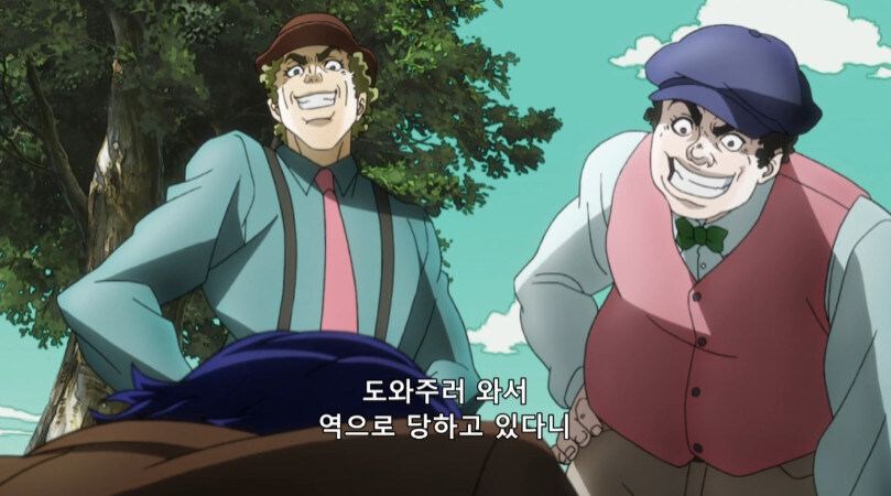역대 죠죠들은 첫 등장에 뭘 하고 있었을까?_4.jpg