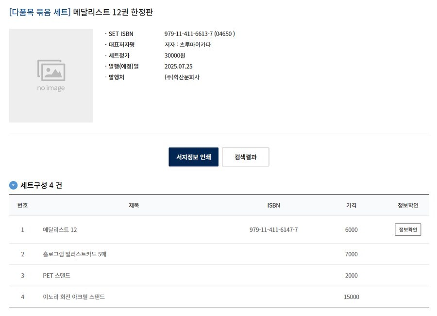 메달리스트) 12권 한정판 가격이 센데, 구성에 회전 아크릴이 있네_2.jpg