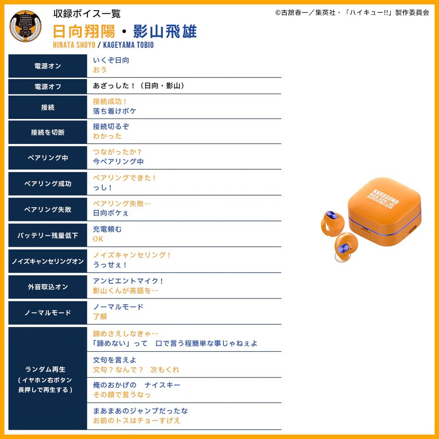 [하이큐] AVIOT 콜라보 신규 보이스 탑재 무선 이어폰 예약판매 개시_9.png
