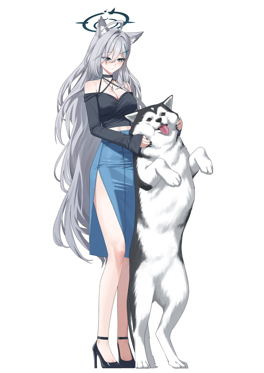 블루아카)학생들과 강아지 모음_4.jpg
