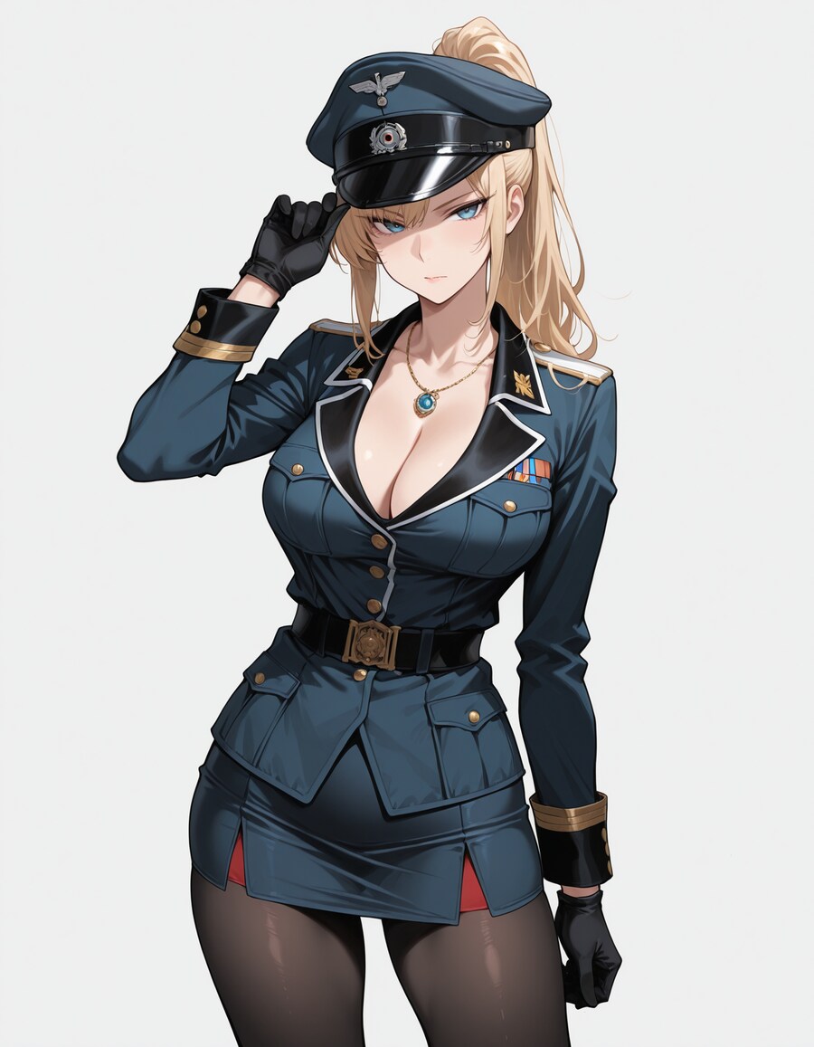 ai)군복 입은 여캐 그려달라니까 나치로 만들어버리네_6.png
