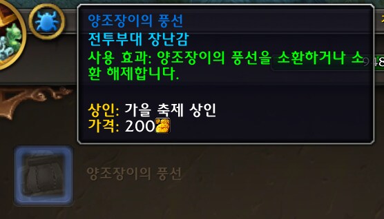 와우 11.2 가을축제 테마 신규 아이템 - 탈것, 장난감, 베레모_2.png