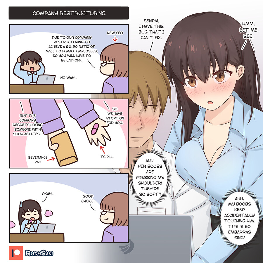 남자 여자 성비가 50대 50이 되어야 하는 회사에서 살아남는 만화_2.jpg