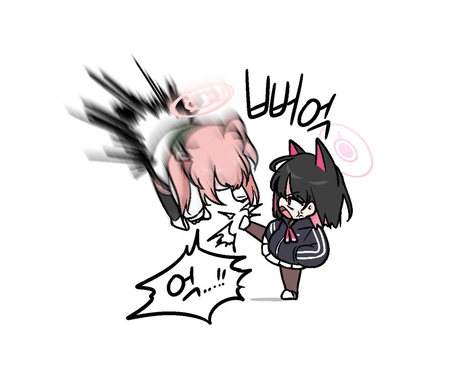 블루아카)키쿄 수영복보고 깜짝놀란 캐스팔루그_2.png