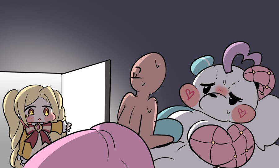 트릭컬,후방) 교주와 비밀의방에서 엘다인과 메차쿠차 ㅗㅜㅑ_1.png