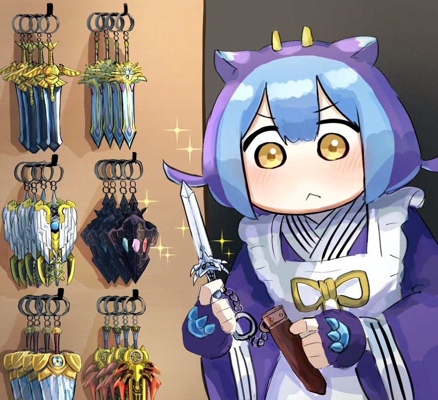 기념품 가게에서 멋진 키홀더를 고르는 라도리_1.jpg