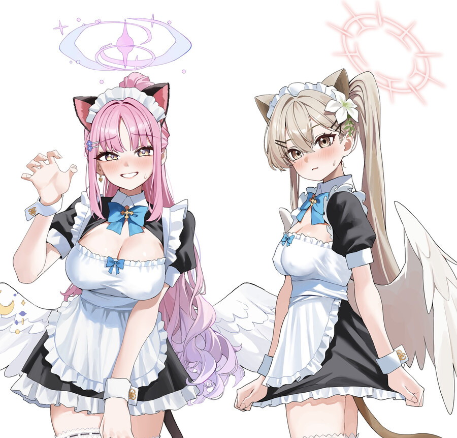 블루아카) 냥메이드 나기사&미카_1.jpg