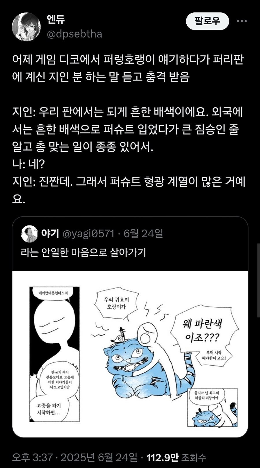 케이팝) 퍼리 입장에서 본 파랑호랑이.twit_1.jpg