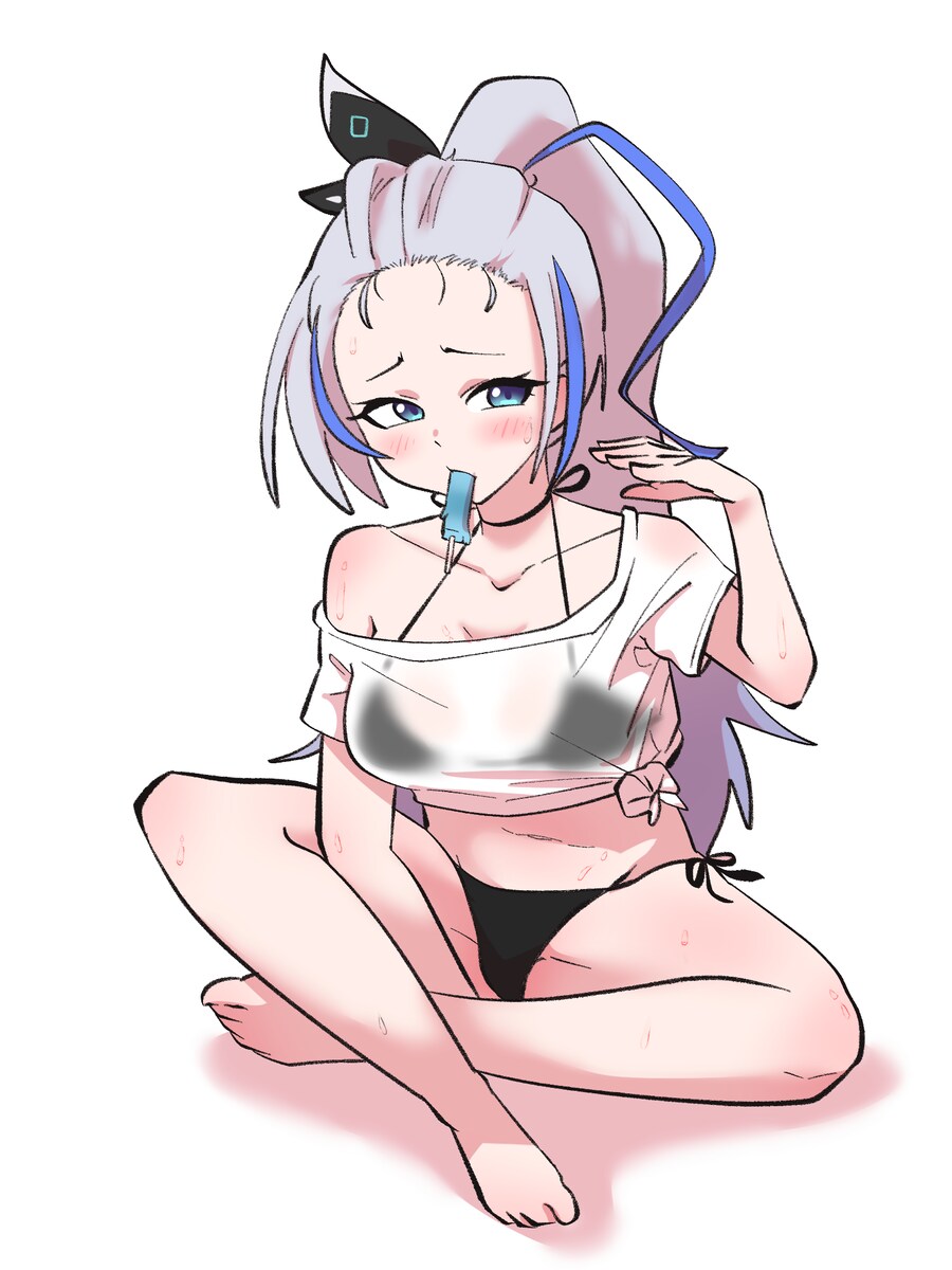 수영복 미루 이모가 더워서 손 부채질 하는 짤!!_1.png