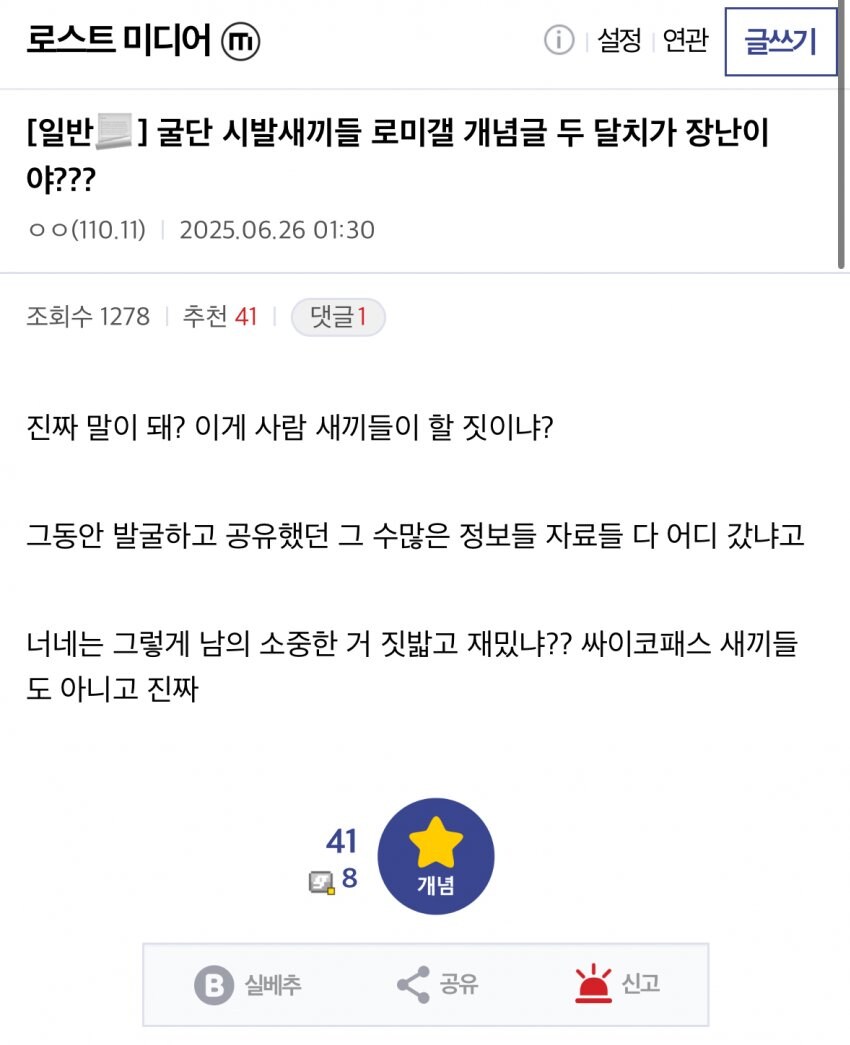 ㅇㅇㄱ) 로스트 미디어 갤러리의 참전은 단순 테러 때문이 아님_1.jpg