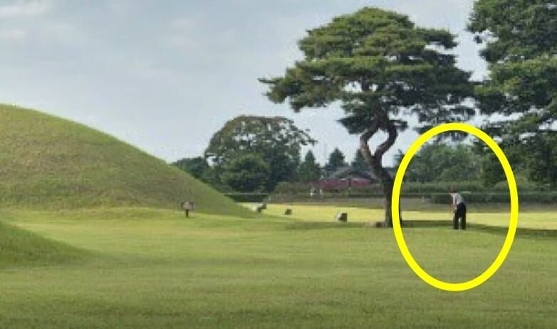 경주 왕릉에서 골프치다 신고됨_2.jpg