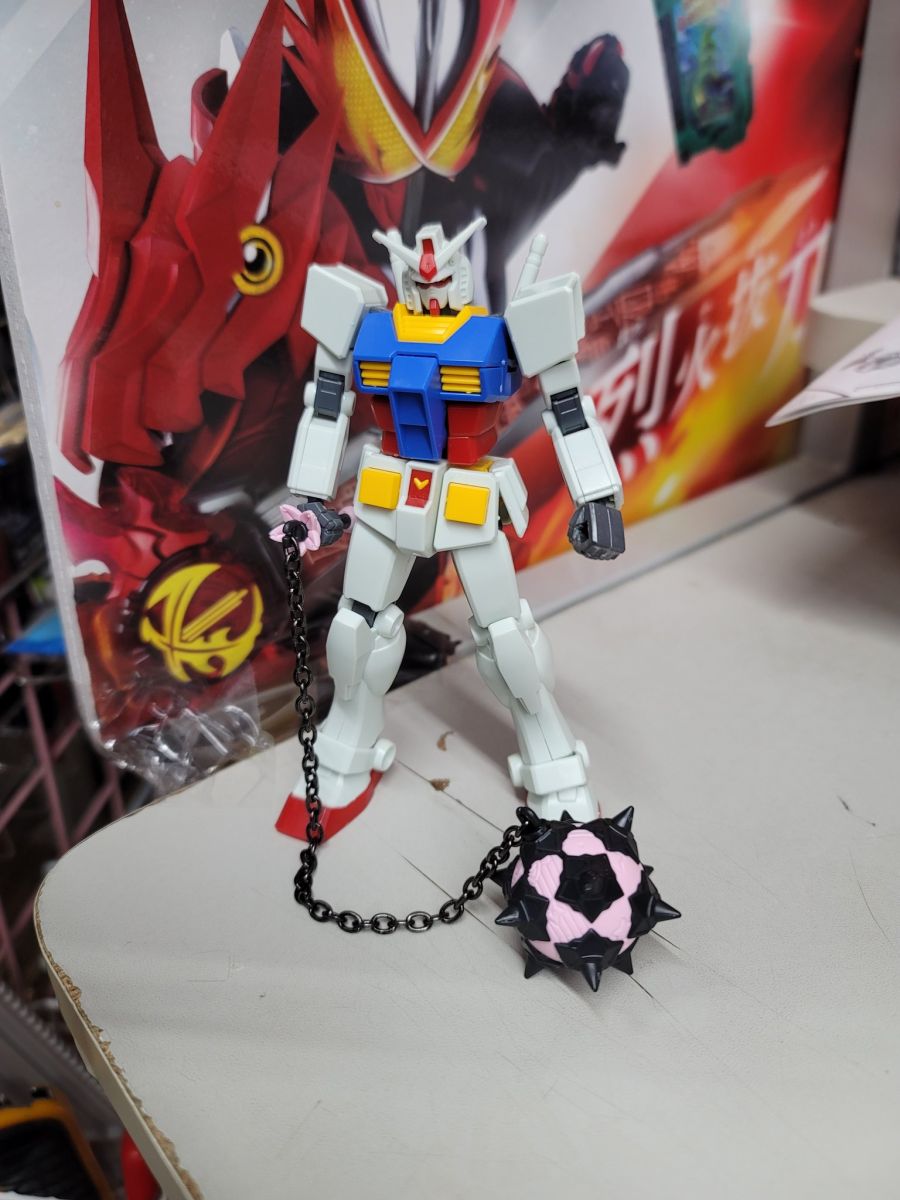 30MS 슈레미 부속 철퇴 + 1/144 건프라 조합 사진_1.jpg