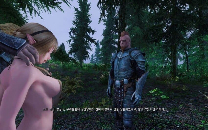 유방과 사타구니를 반쯤 내놓고 다니는 처자를 붙잡은 신사 3인방_3.jpg