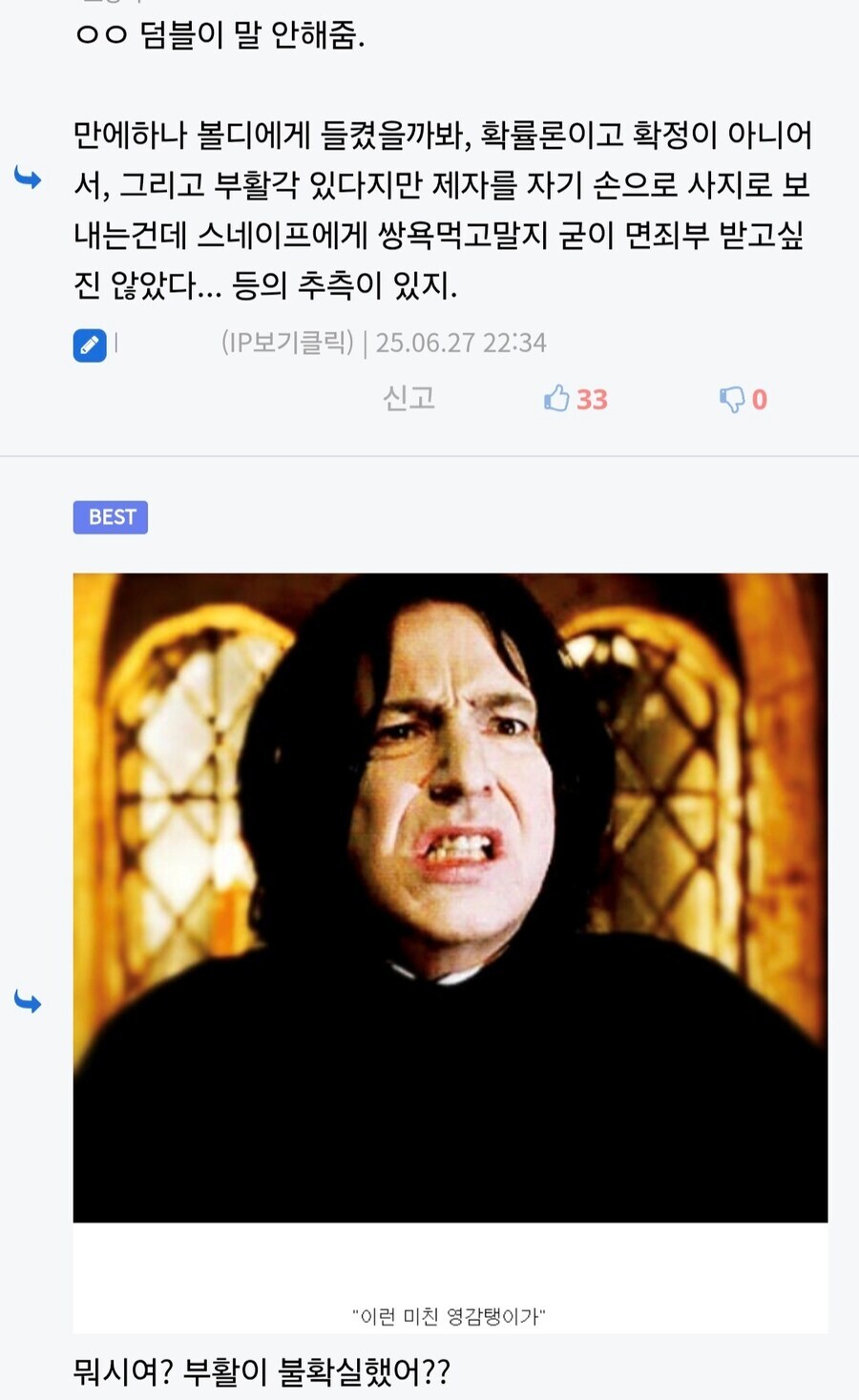 해리포터) 해리를 도축 돼지로 키운거냐고, 덤블도어 디스한 것은.._2.jpg