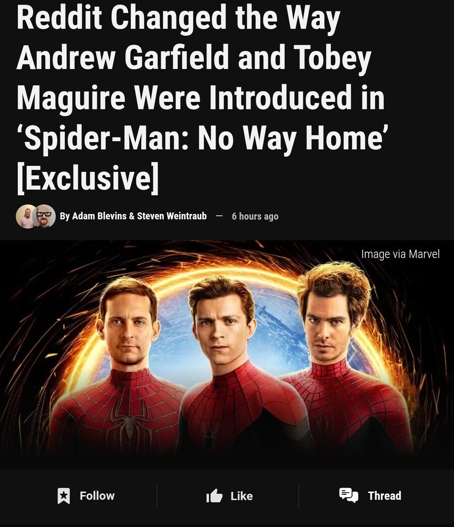 MCU)스파이더맨 노웨이홈 전개를 인터넷보고 바꿨다는 감독_1.jpg