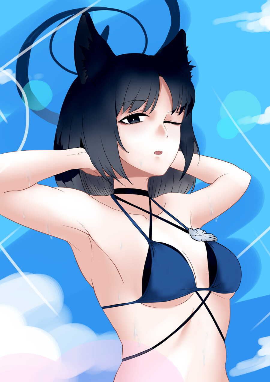 블루아카) 저녁 먹고 돌아보는 수영복 키쿄! (12)_10.jpg