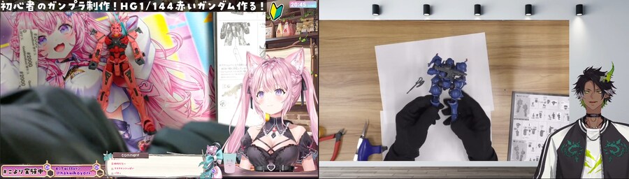 버튜버) 가조립은 둘이 비슷하게 걸렸네_1.png