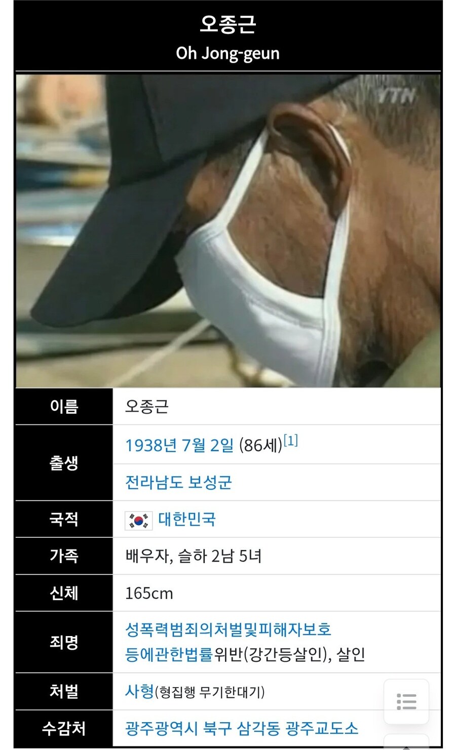 “보성 어부 살인 사건” 오종근 감옥에서 사망.jpg_1.jpg