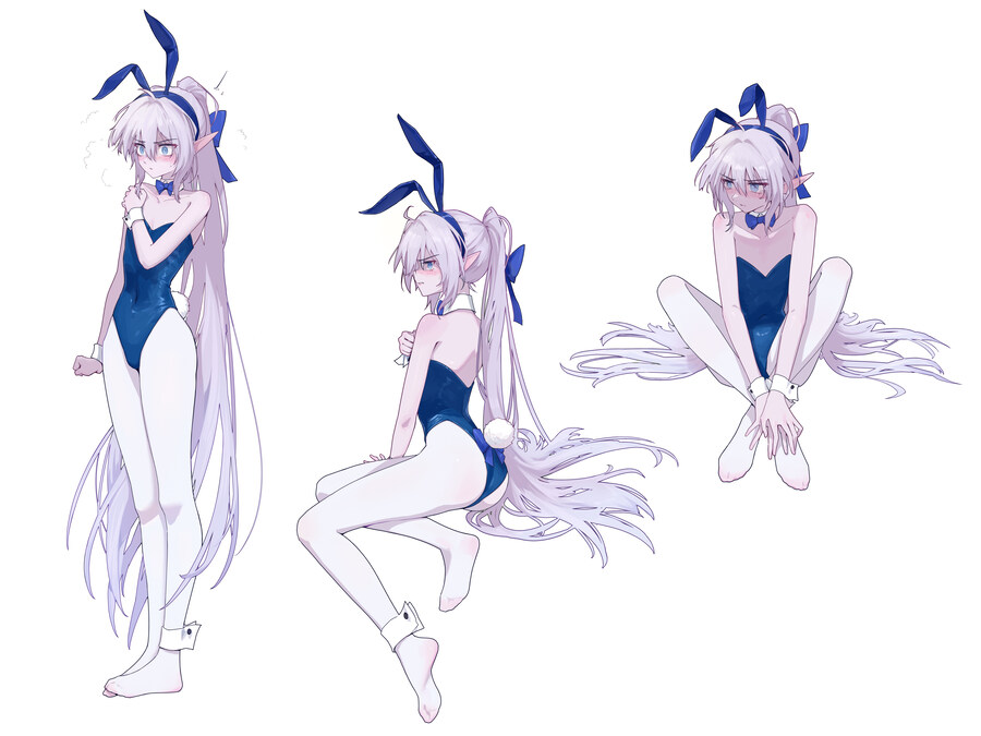 던파) 은발 바니걸 미소녀_1.jpg