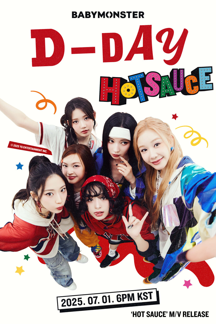 베이비몬스터 디지털 싱글 'HOT SAUCE' D-DAY 포스터_1.jpg