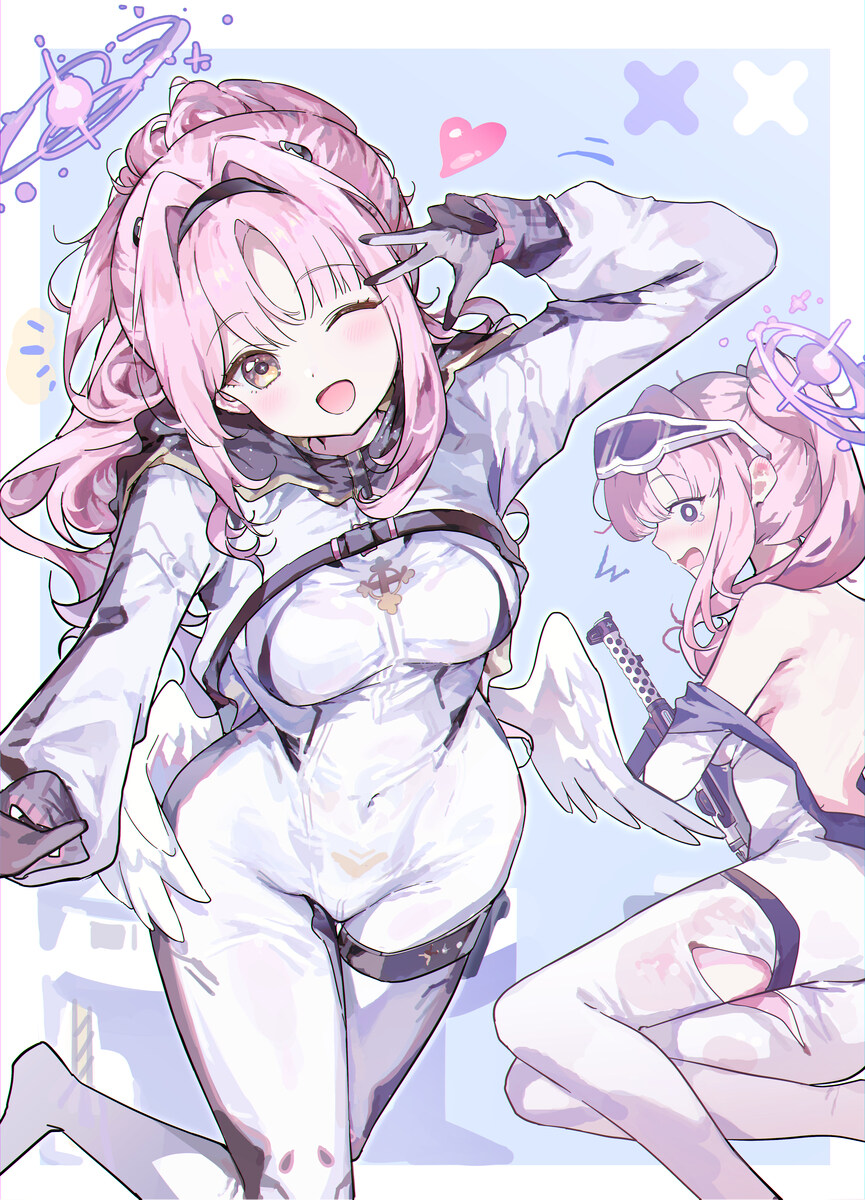 블루아카) 코드기아스 CC풍 옷 입은 미카_1.jpg