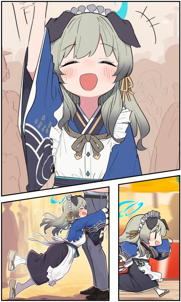 블루아카) ai) 우미카랑 축제 놀러가는 Manhwa_2.webp