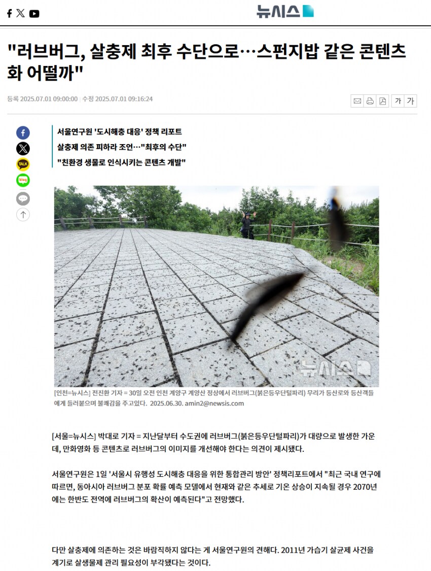러브버그관련해서 씹소리 내뱉는 서울시 ㅅㅂ ㅋㅋㅋ_1.png