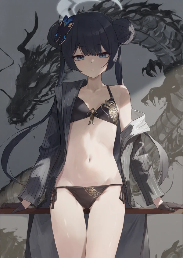 블루아카) 키사키 수영복 실장까지 숨참는다_1.webp