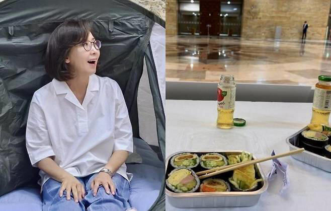 웰빙김밥·스벅커피 ‘피서 농성’ 중인 나경원, 친한계서 비판받자 “한심해” 일갈_1.jpg