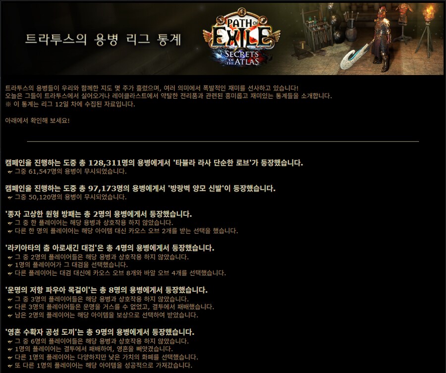 POE1)트라투스의 용병 리그 통계_1.png