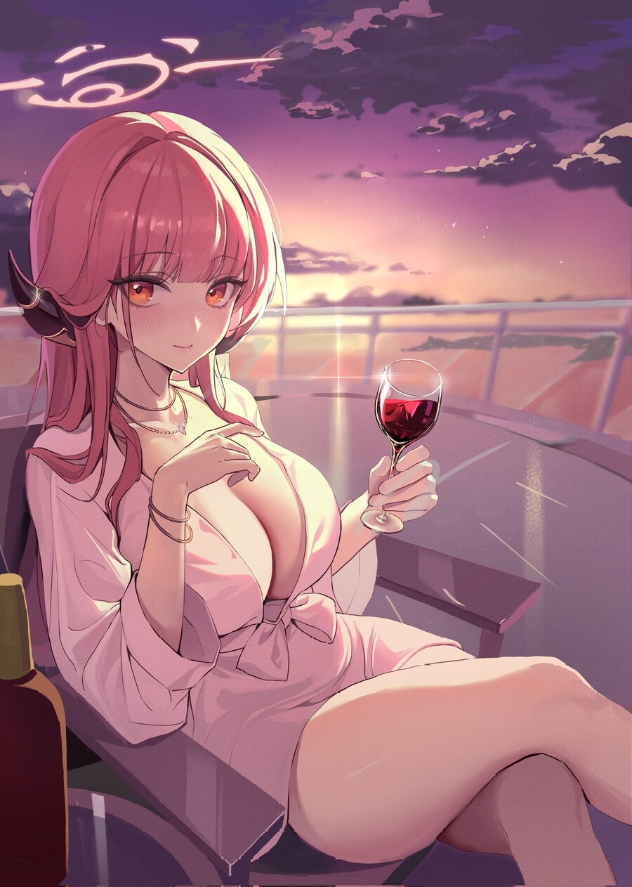 블루아카) 노을과 아루_1.jpg
