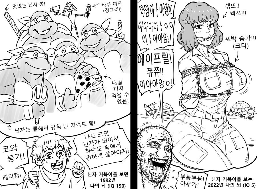 baalbuddy) 어릴때 ↔ 어른이 되어서 본 닌자 거북이.manhwa_1.jpg