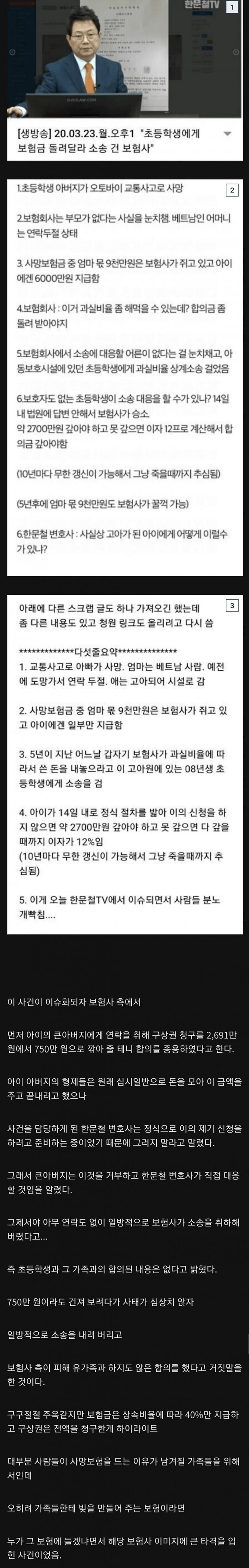 보험사가 초등학생 유가족 상대로 소송 걸었던 레전드 사건_1.jpg